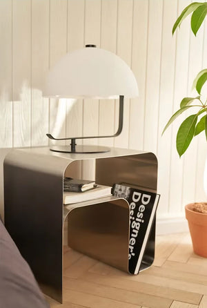 Minimalist Bent Stainless Steel Side Table [Exclusive]
