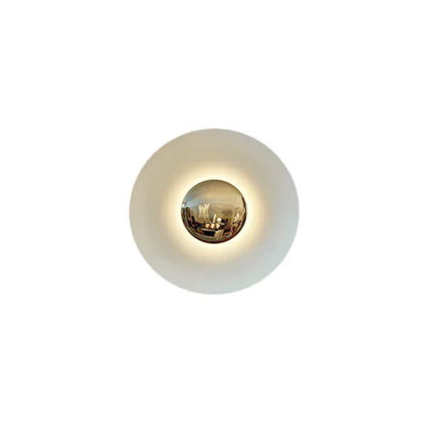 Minimalist Chrome UFO Wall Lamp