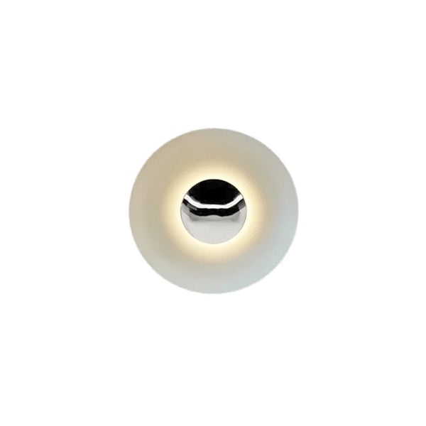 Minimalist Chrome UFO Wall Lamp