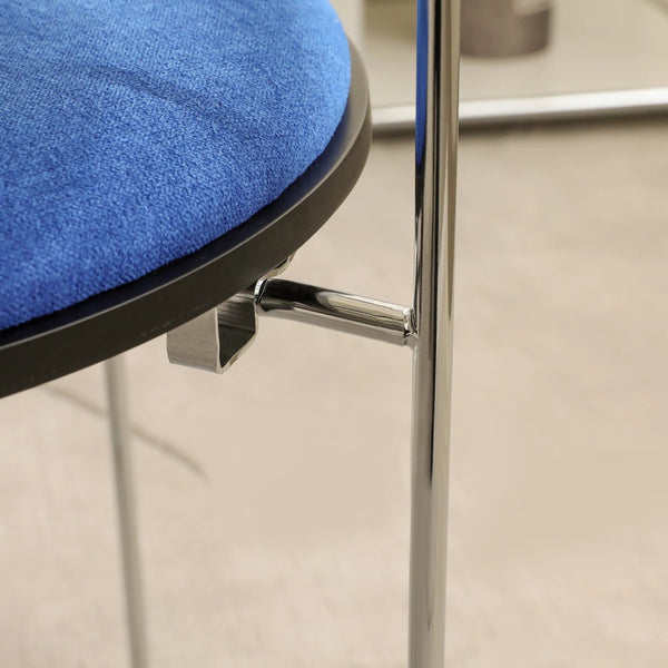 Minimalist Low-Profile Chrome Frame Foldable Chair