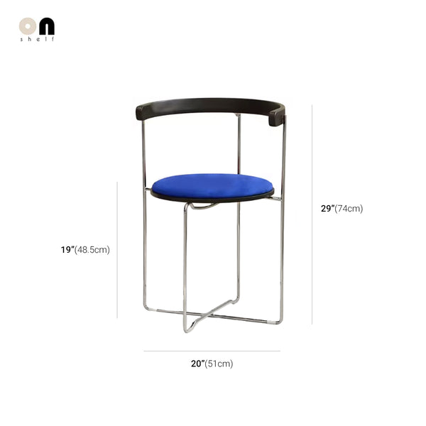 Minimalist Low-Profile Chrome Frame Foldable Chair