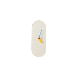 Epeius Minimalist Oval Long Wall Clock