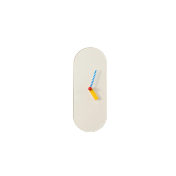Epeius Minimalist Oval Long Wall Clock