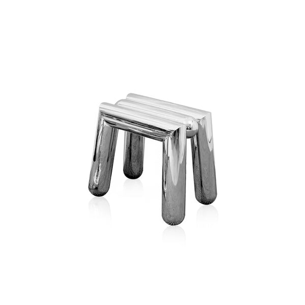 Mirror Stainless Steel Ottoman Stool
