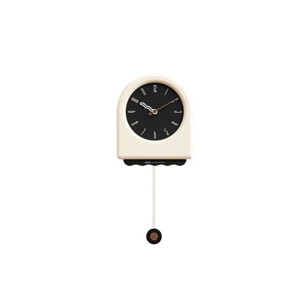 Modern Arch with Wavy Design Pendulum Clock