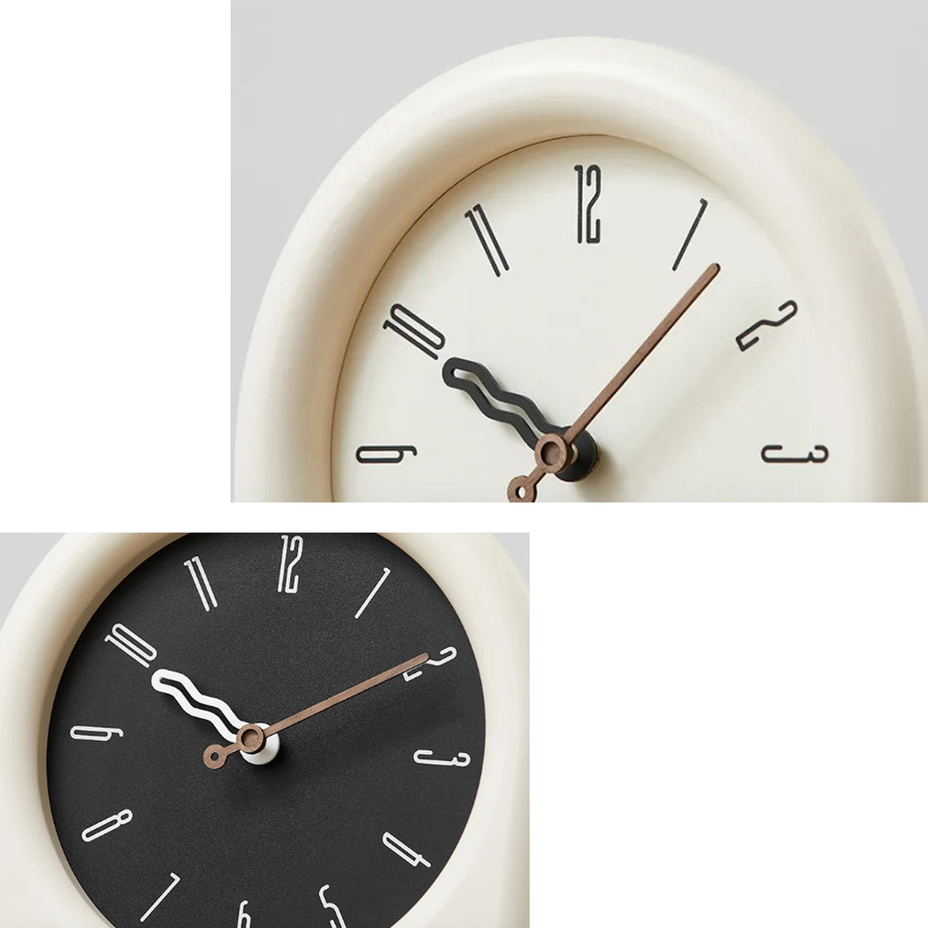 Modern Arch with Wavy Design Pendulum Clock