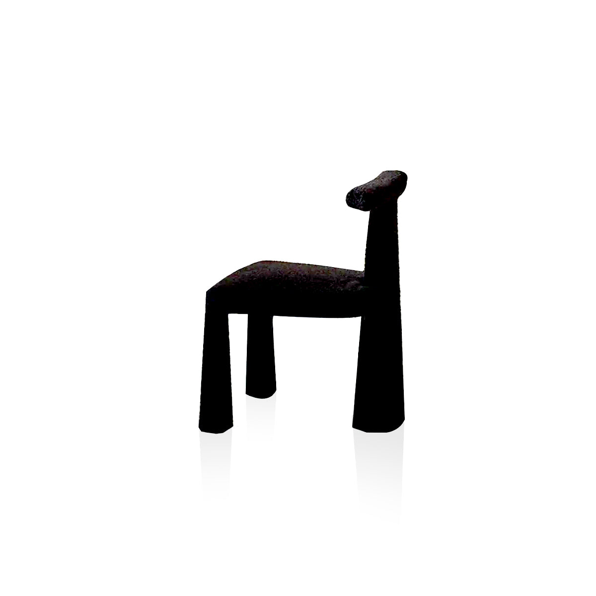 Modern Black Fabric Dining Chair