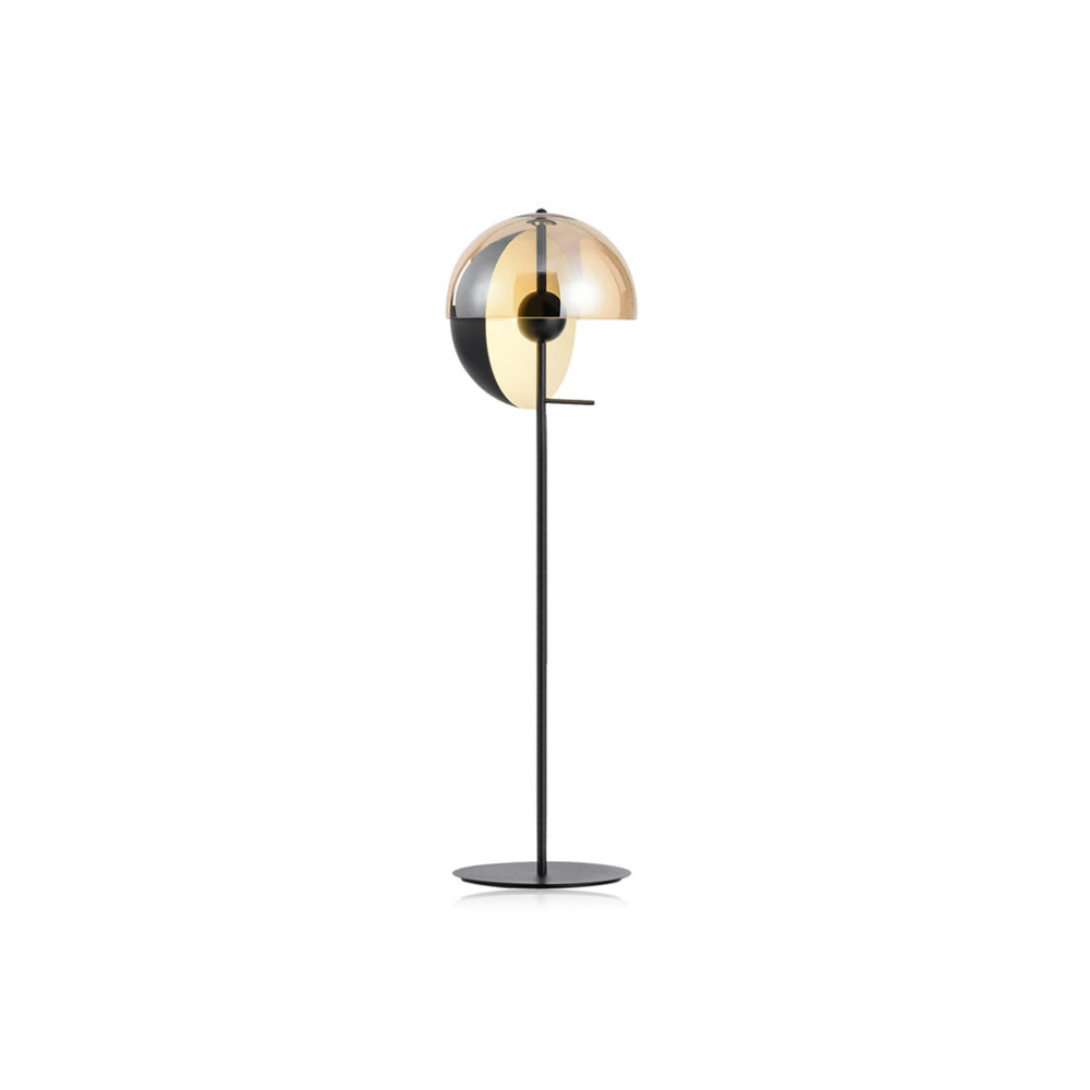 Glass Half Dome Floor Lamp