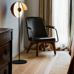 Glass Half Dome Floor Lamp