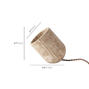 Lampe de table et lampadaire moderne en pierre de travertin