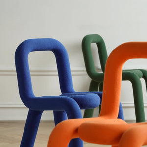 Nordic Design Fabric 3pcs Bent Pipe Area Couch Chair