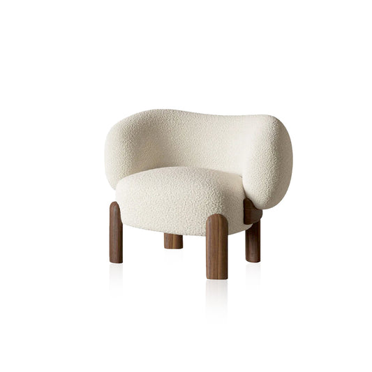 Nordic Fabric Solid Wood Bubble Lazy Sofa Chair