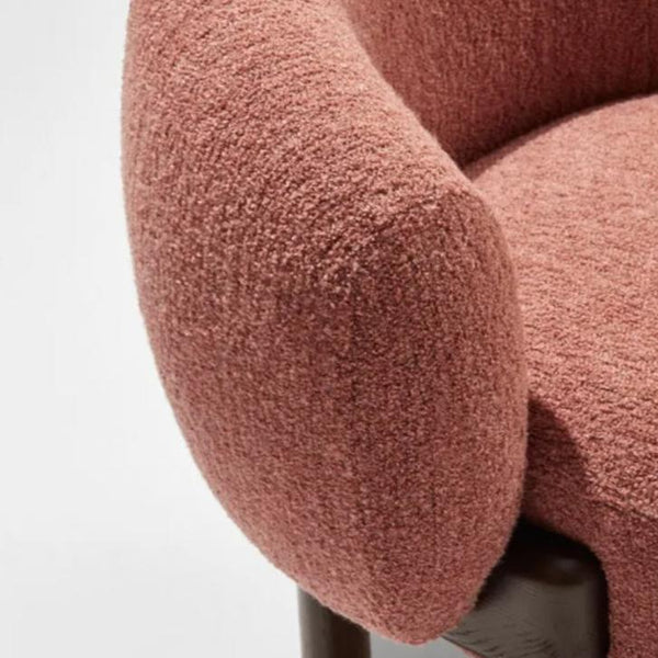 Nordic Fabric Solid Wood Bubble Lazy Sofa Chair