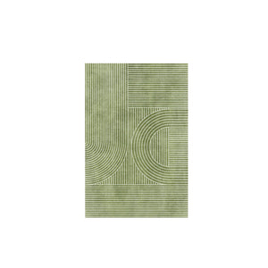 Nordic Green Stripe Carpet Area Rug