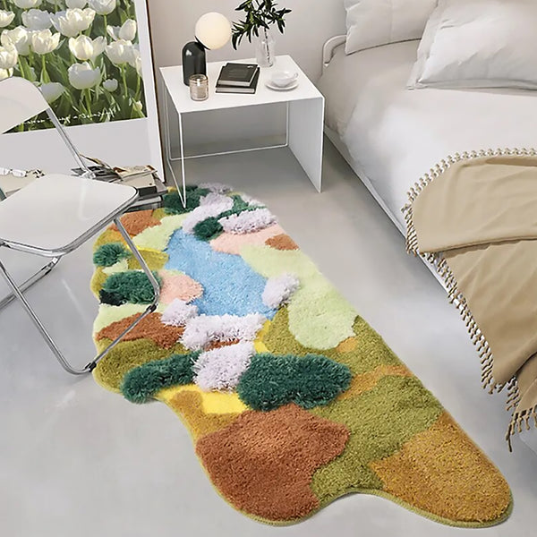 Nordic Moss Winter Lake Tundra Rug