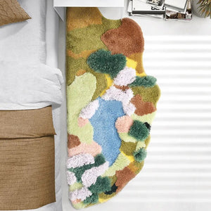 Nordic Moss Winter Lake Tundra Rug