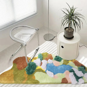 Nordic Moss Winter Lake Tundra Rug