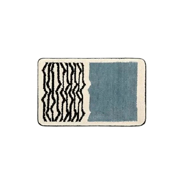 MokoMoko Nordic Style Abstract Hand-Crafted Bath Mat