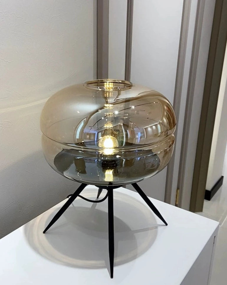 Transparent Glass Bowl Lamp