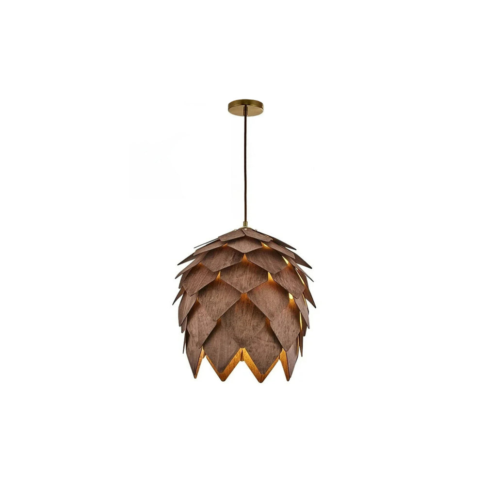 Pine Cone Solid Wood Chandelier