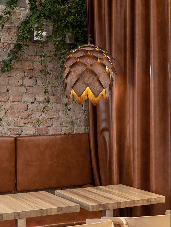 Pine Cone Solid Wood Chandelier