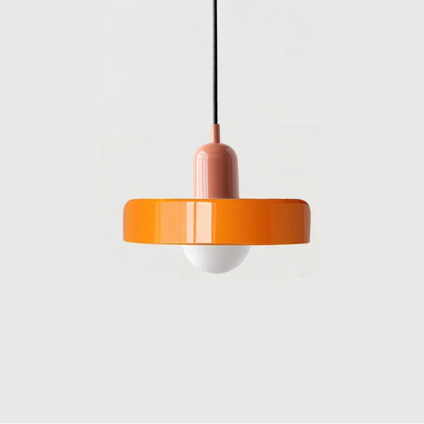 Lampe de plafond ronde à suspension en verre nordique