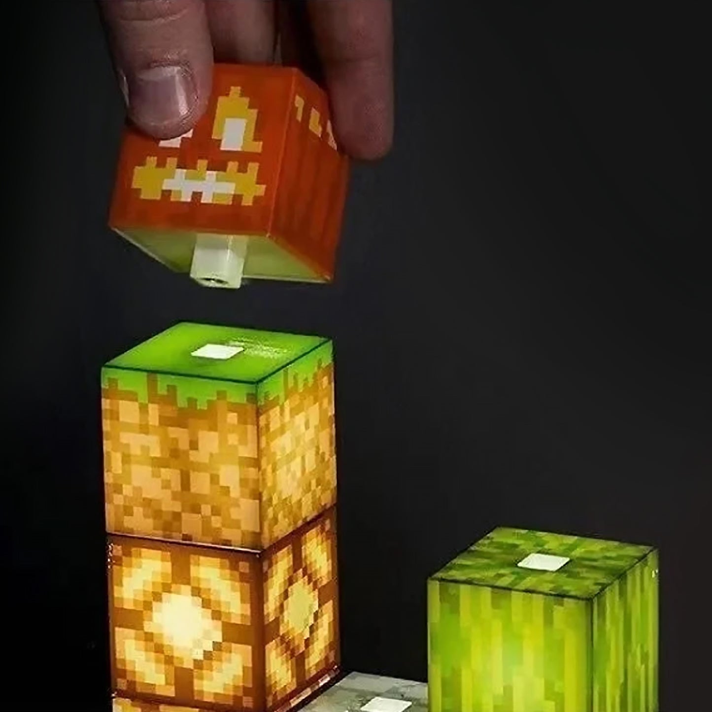 Pixel Graphic Brickstone Game Room Lamp