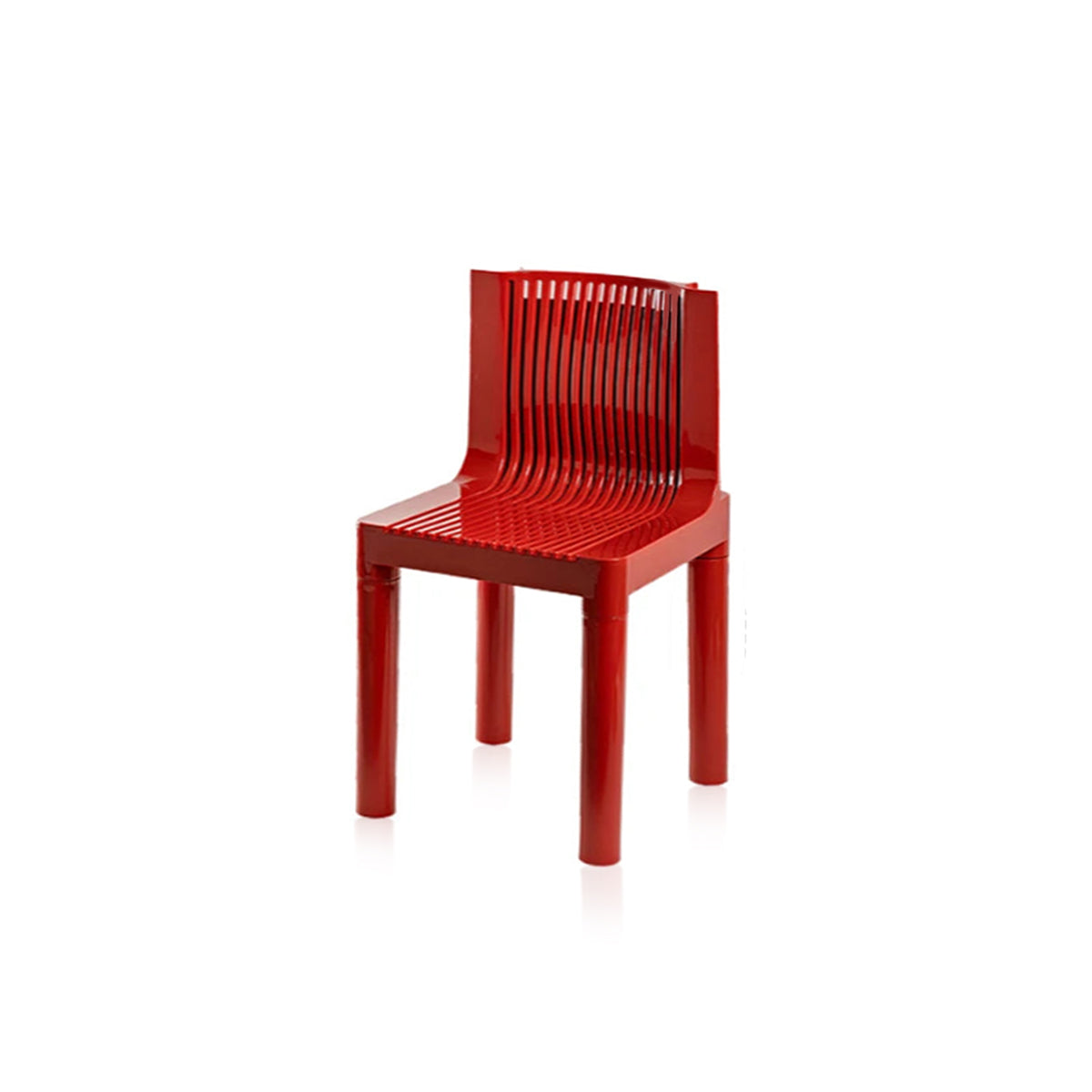 Retro-Contemporary Mesh Back ABS Dining Chair