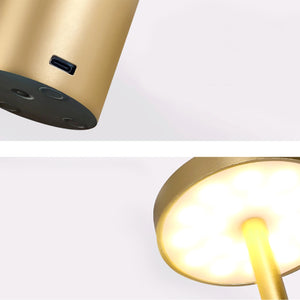 Lampe de table de style restaurant rétro à 3 couleurs tactiles