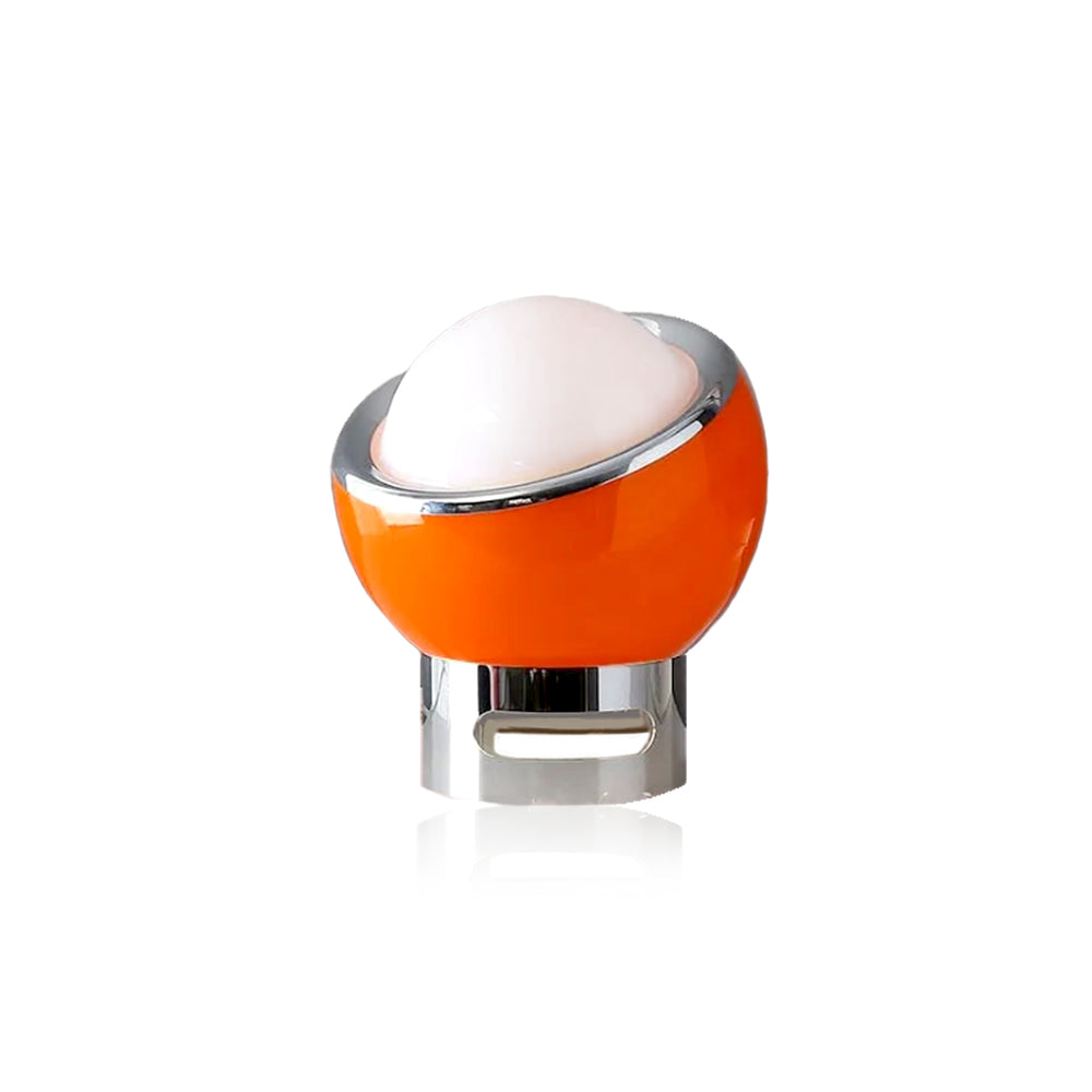 Retro Glass Stone Ball Metal Stand Table Lamp