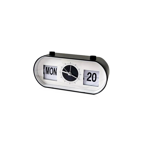 Horloge de bureau avec calendrier rétro