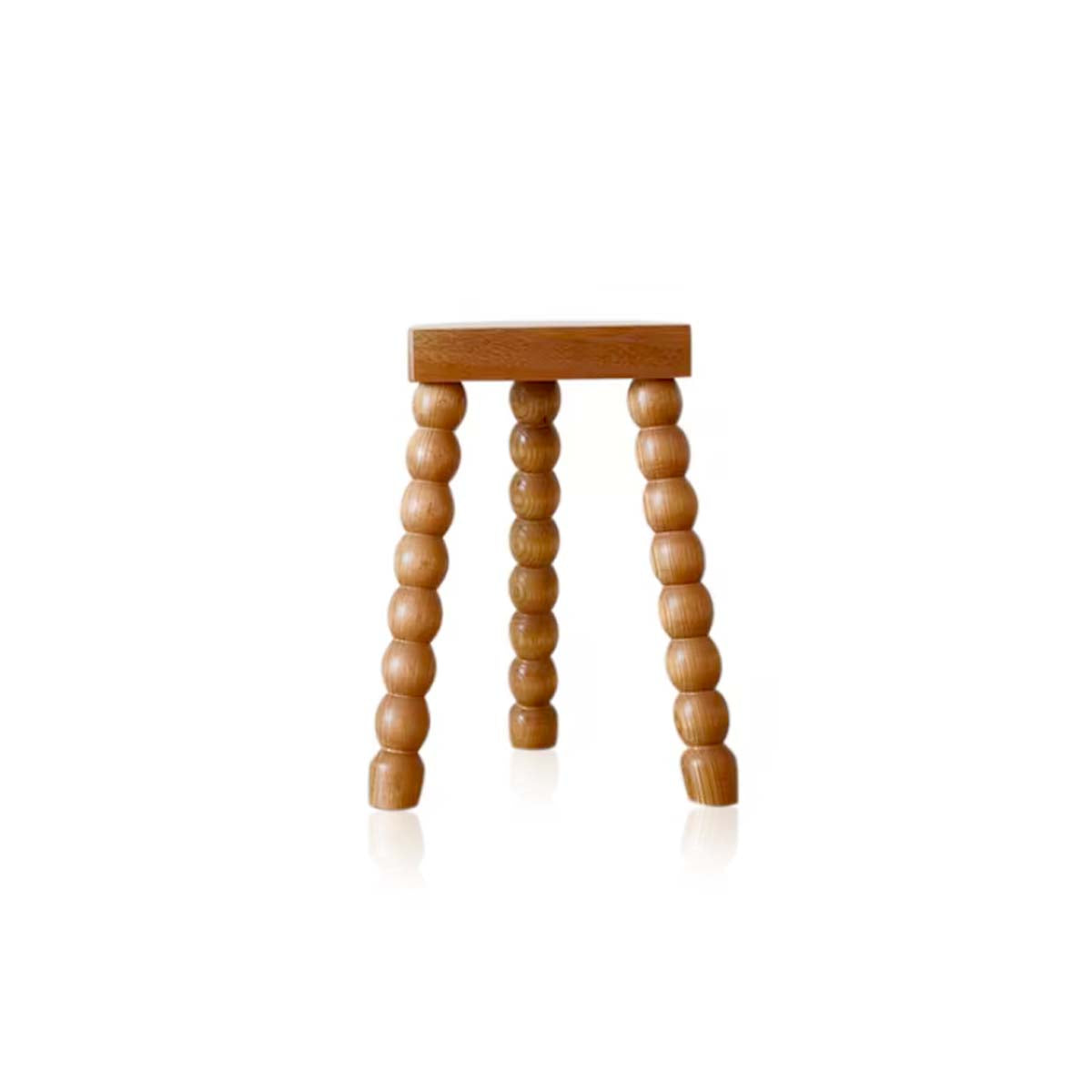 Retro French Design Solid Wood Stool