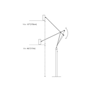 Lampadaire et lampe de table de style industriel rétro