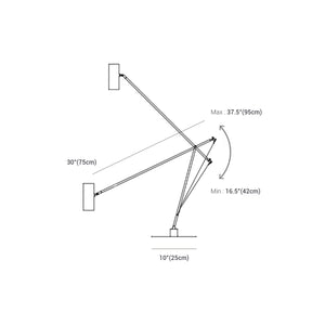 Lampadaire et lampe de table de style industriel rétro