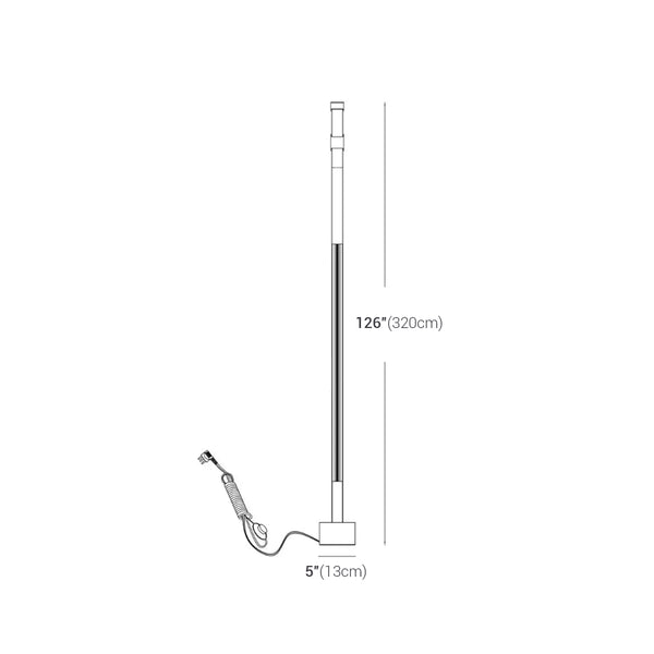 Lampadaire à bande rétro