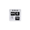 Retro Wall-Mounted Flip Clock Calendar Box