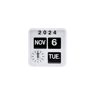 Retro Wall-Mounted Flip Clock Calendar Box