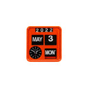 Retro Wall-Mounted Flip Clock Calendar Box