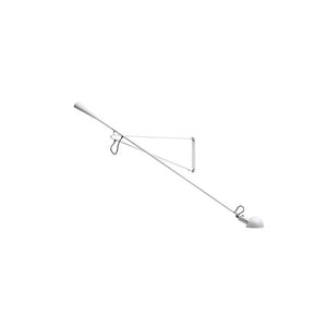 Applique murale industrielle à intensité variable et à long mât rotatif