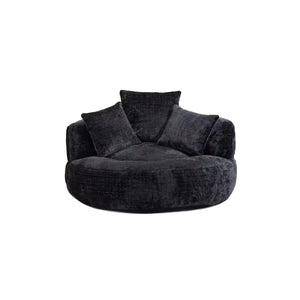 Round Chenille Lazy Bean Bag Couch