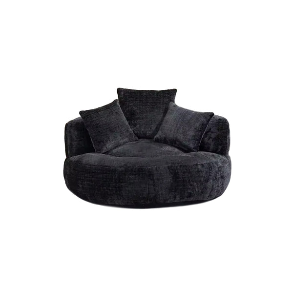 Round Chenille Lazy Bean Bag Couch
