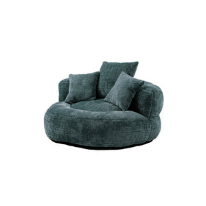 Round Chenille Lazy Bean Bag Couch