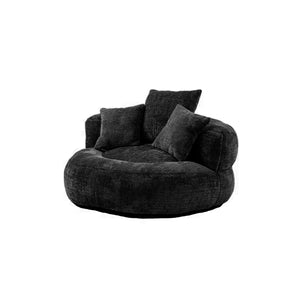 Round Chenille Lazy Bean Bag Couch