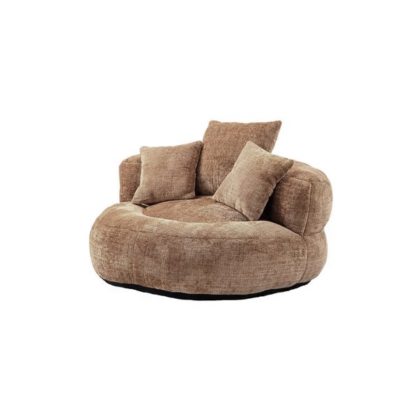 Round Chenille Lazy Bean Bag Couch