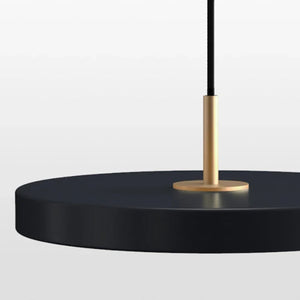 Plafonnier suspendu à plaque ronde avec télécommande