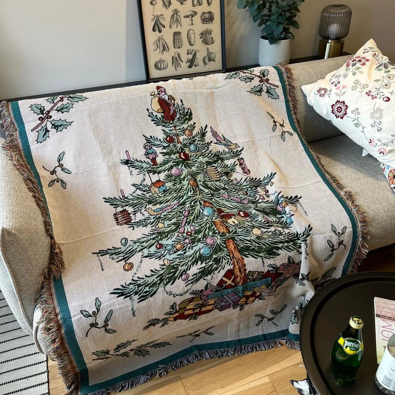 Christmas Vibe Throw Blanket