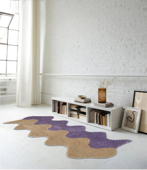 Mono Design Long Color Wave Rug