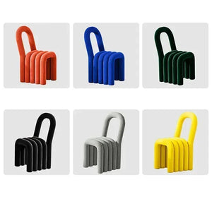 Fabric Upholstered Pipe Accent Chair