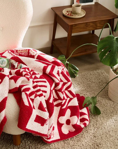 Holiday Vibe Knitted Throw Blanket