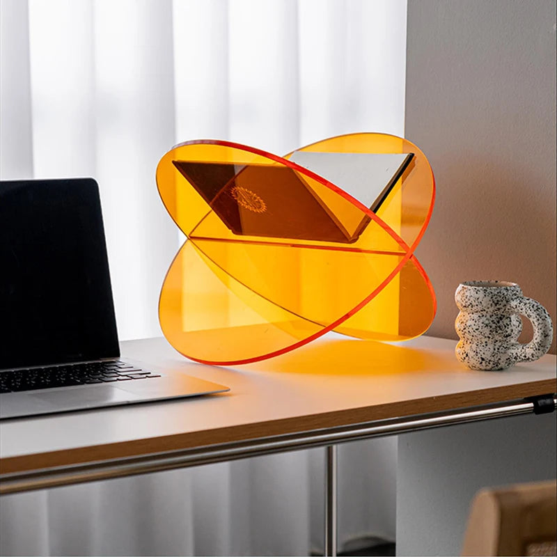 Cololred Acrylic Book Stand  Storage Shelf